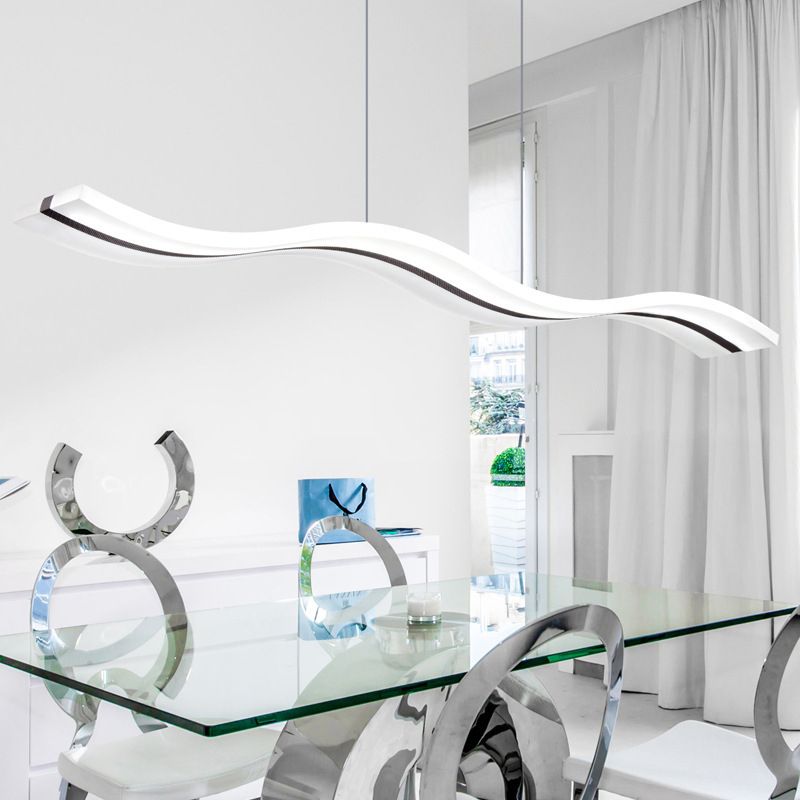 Arisha Minimalist Wave Wavy Pendant Light - Neutral Decor