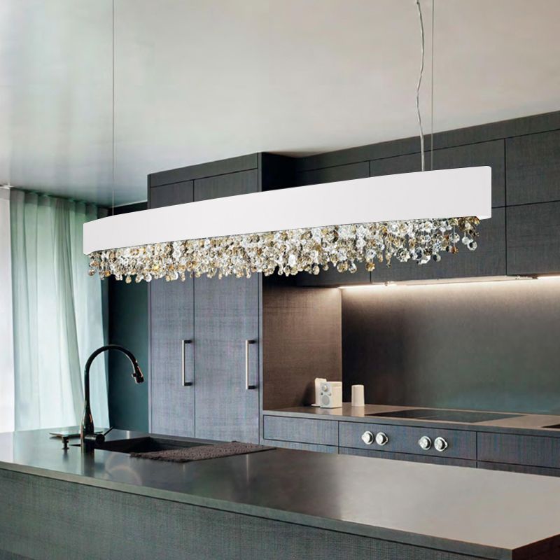 Kristy Modern Crystal Pendant Light Black/White/Brown/Gold - Neutral Decor