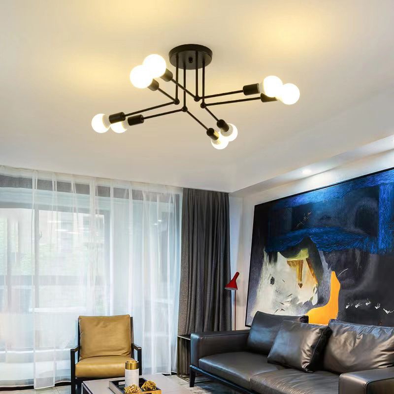 Valentina Flush Mount Ceiling Light Linear Industrial - Neutral Decor
