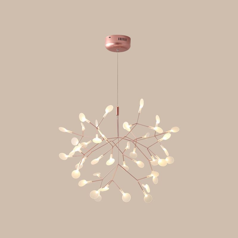 Lior Unique Sputnik Art Deco Firefly Chandelier. Living Room/ Bedroom - Neutral Decor