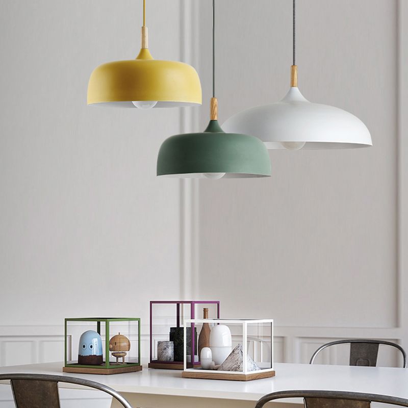 Aria Modern Pendant Light Dome Macaron Dining Room - Neutral Decor