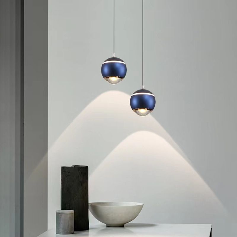 Valentina Modern Round LED Pendant Light, Kitchen Island - Neutral Decor