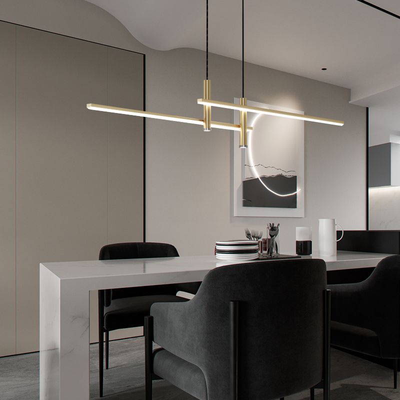 Prym Pendant Light Modern Linear Dining Room - Neutral Decor