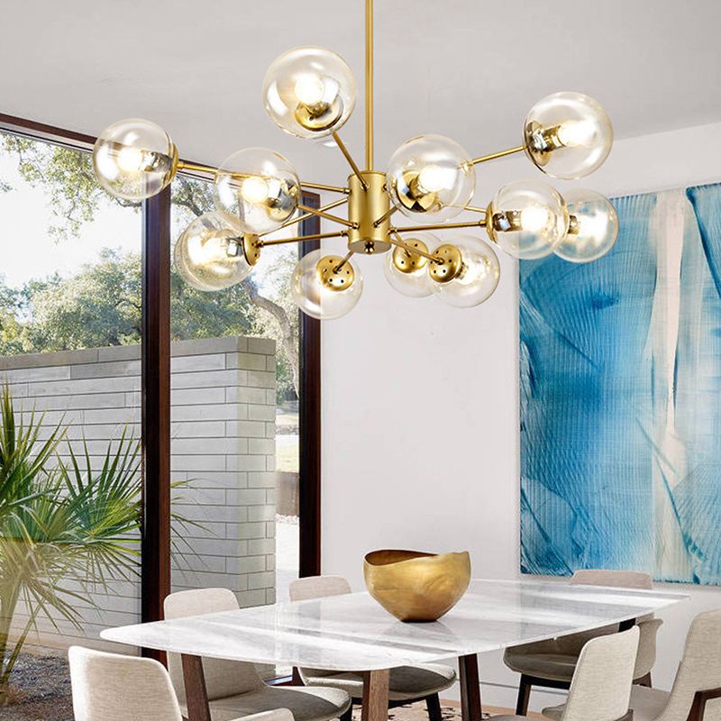 Valentina Designer Simple Nordic Pendant Light, Black/Gold - Neutral Decor