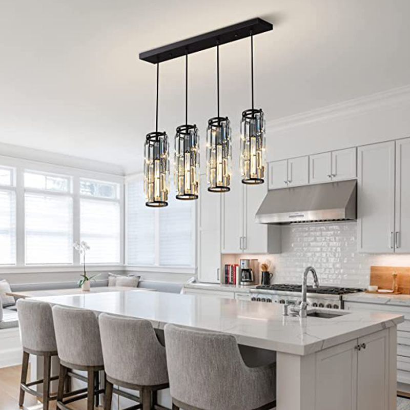 Kristy Cluster Pendant Light, Black & Gold - Neutral Decor