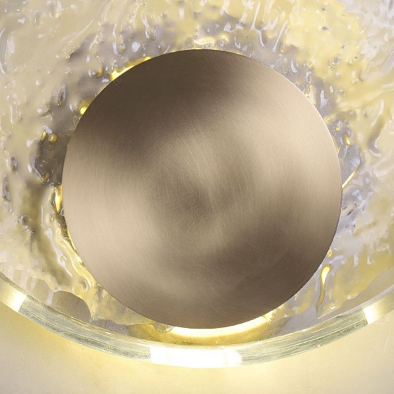 Kristy Art Deco Globe Crystal&Metal Bedroom Wall Lamp, Gold - Neutral Decor