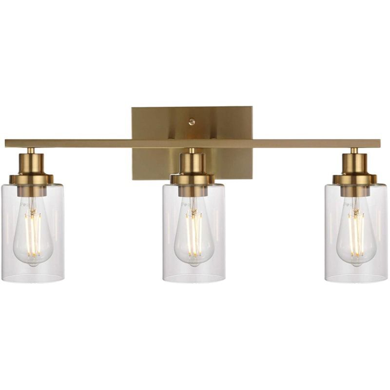 Silva Modern Mirror Front Black Vanity Wall Lamp, Metal/Glass - Neutral Decor