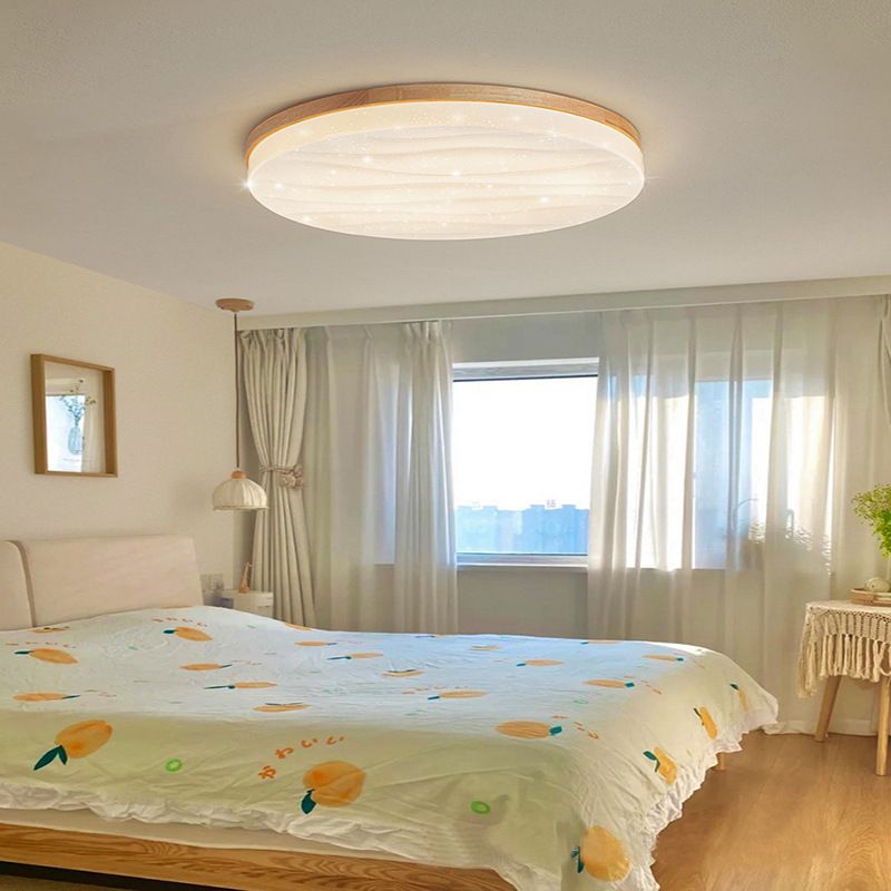 Muto LED Geometric Flush Mount Ceiling Light, White - Neutral Decor