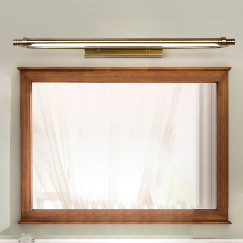 Arisha Modern Linear Metal Vanity Wall Lamp, Gold - Neutral Decor
