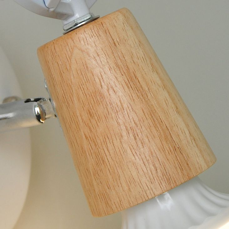 Muto Modern Antler Wood/Glass Wall Lamp, Bedroom/Bathroom - Neutral Decor