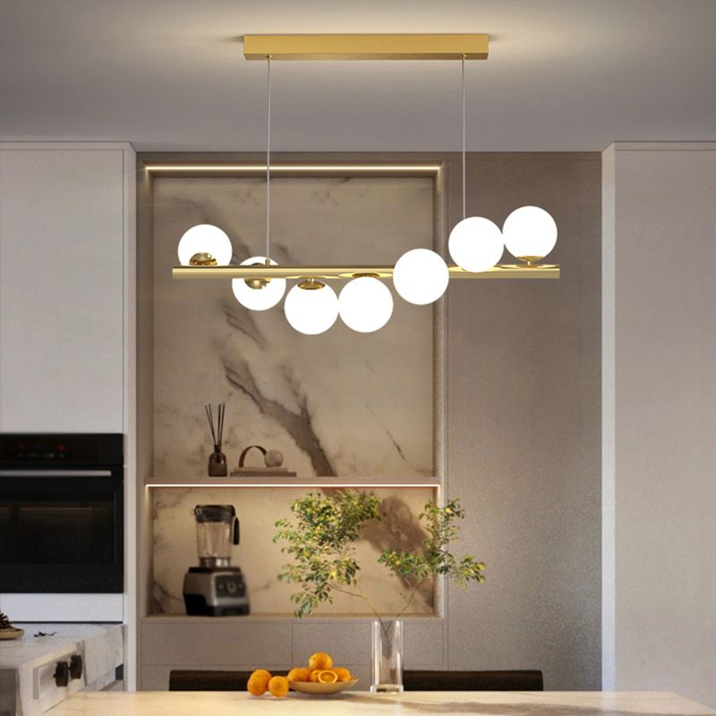 Valentina Nordic Linear LED Pendant Light, 7/9/11 Heads - Neutral Decor