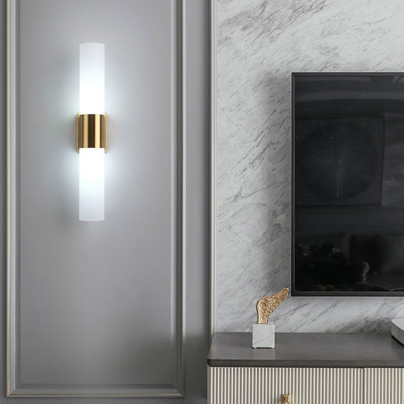 Arisha Modern Double Headed Metal Glass Vanity Wall Lamp, Black/Gold - Neutral Decor