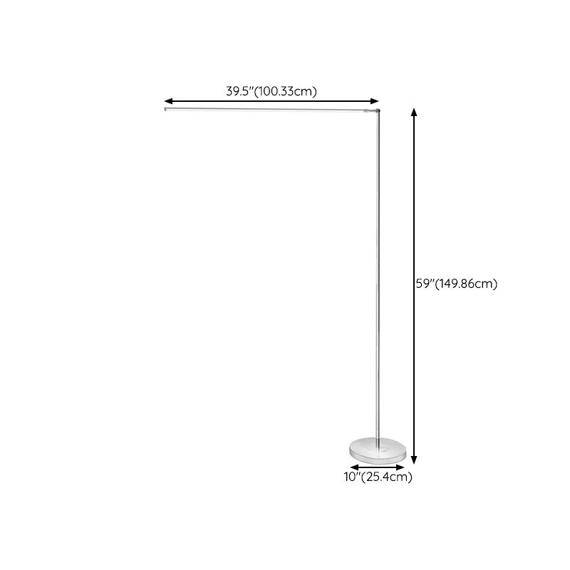 Louise Modern Steamline Minimalist linear Floor Lamp, 2 Color - Neutral Decor