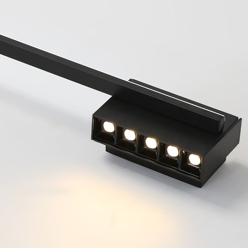 Arisha Minimalist Linear Metal Vanity Wall Light, Black, Bathroom - Neutral Decor