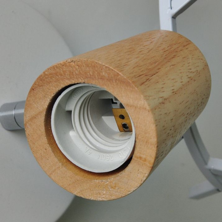 Muto Modern Antler Wood/Glass Wall Lamp, Bedroom/Bathroom - Neutral Decor