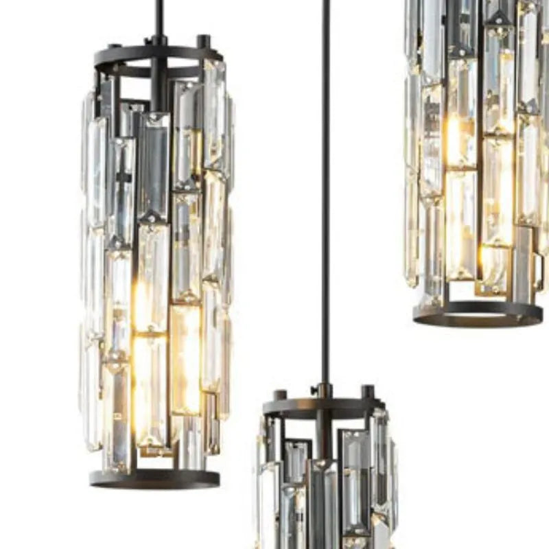 Kristy Cluster Pendant Light, Black & Gold - Neutral Decor