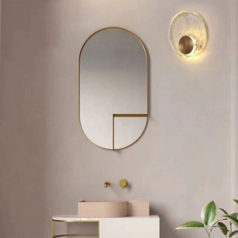 Kristy Art Deco Globe Crystal&Metal Bedroom Wall Lamp, Gold - Neutral Decor
