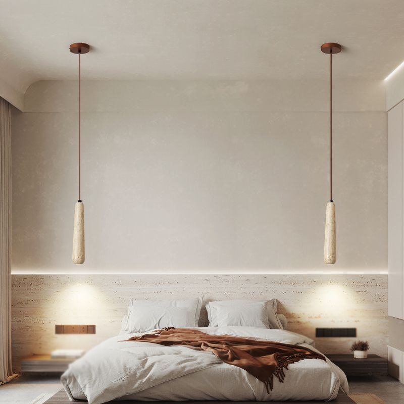 Muto Minimalist Wooden Pendant Light, Natural Wood Color - Neutral Decor