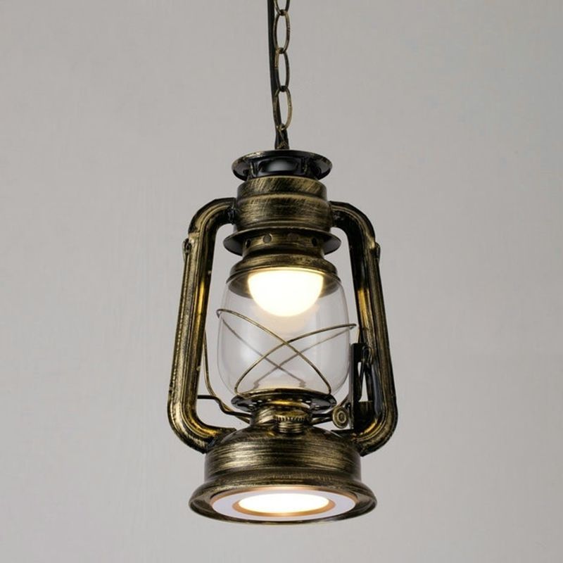 Silva Vintage Rustic Kerosene Pendant Light, 3 Color, 4 Style - Neutral Decor