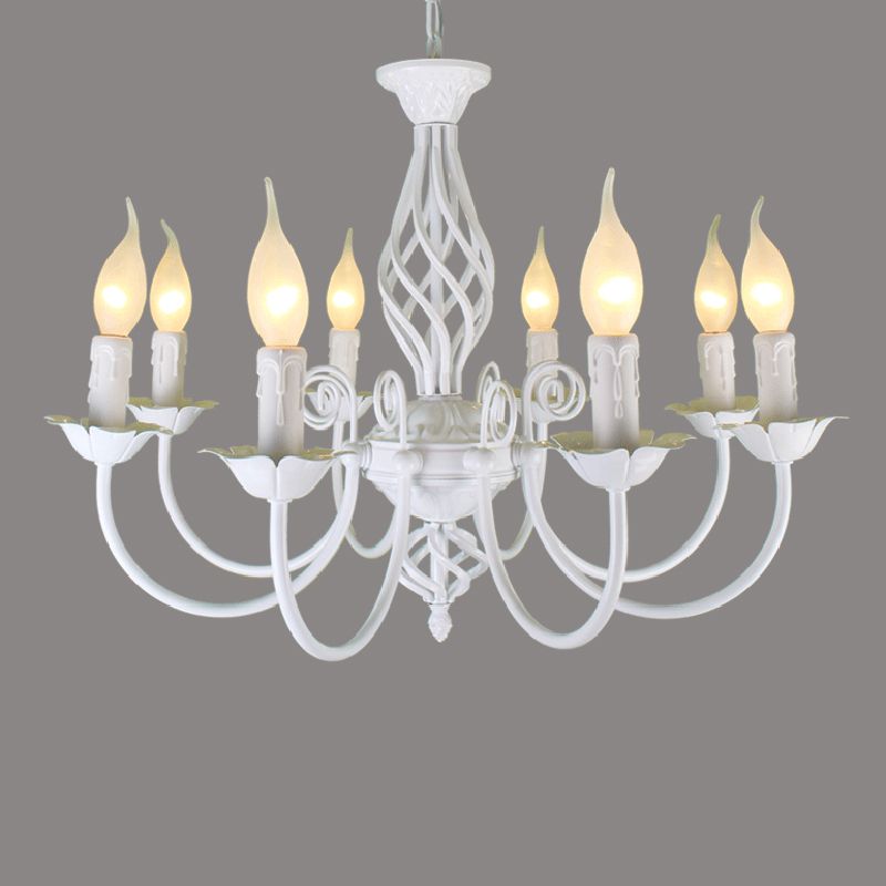 Silva Pendant Light Candle Retro, Metal/Glass, Black/White, Restaurant - Neutral Decor