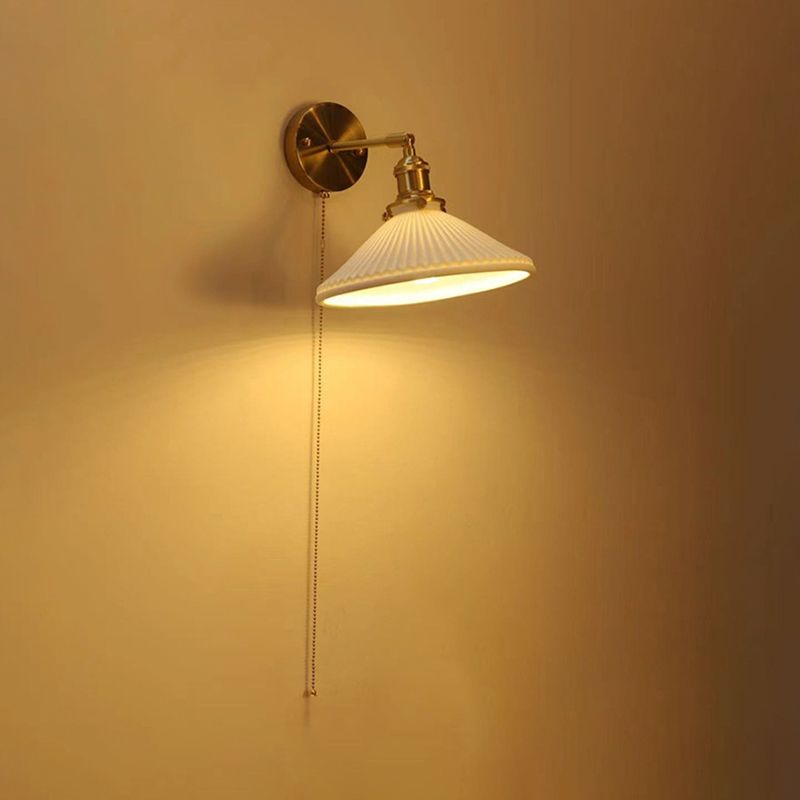 Arisha wrinkles Nordic Modern Dresser Wall Lamp - Neutral Decor