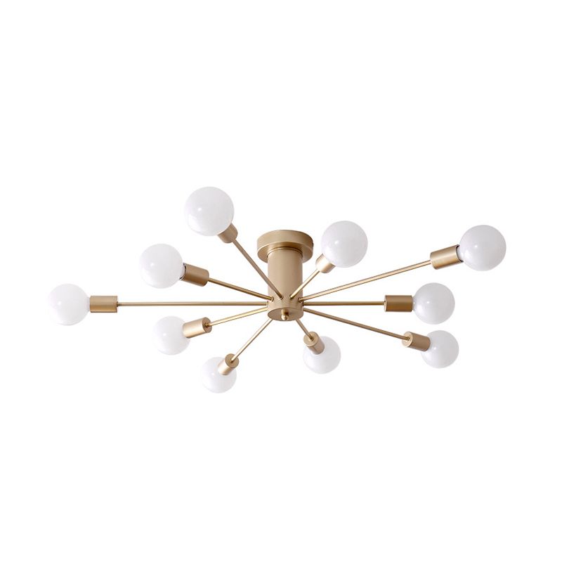 Valentina Modern Globe Bubble Flush Mount Ceiling Light - Neutral Decor