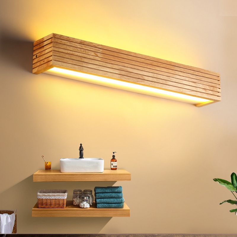Muto Modern Wooden LED Indoor Wall Light, Bedroom - Neutral Decor