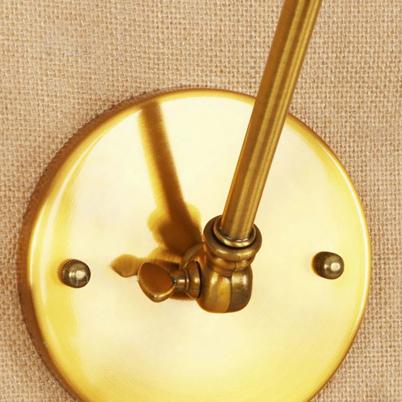Silva Wall Lamp Retro Saucer Lampshade Metal Adjustable 2 Color, Bedroom - Neutral Decor