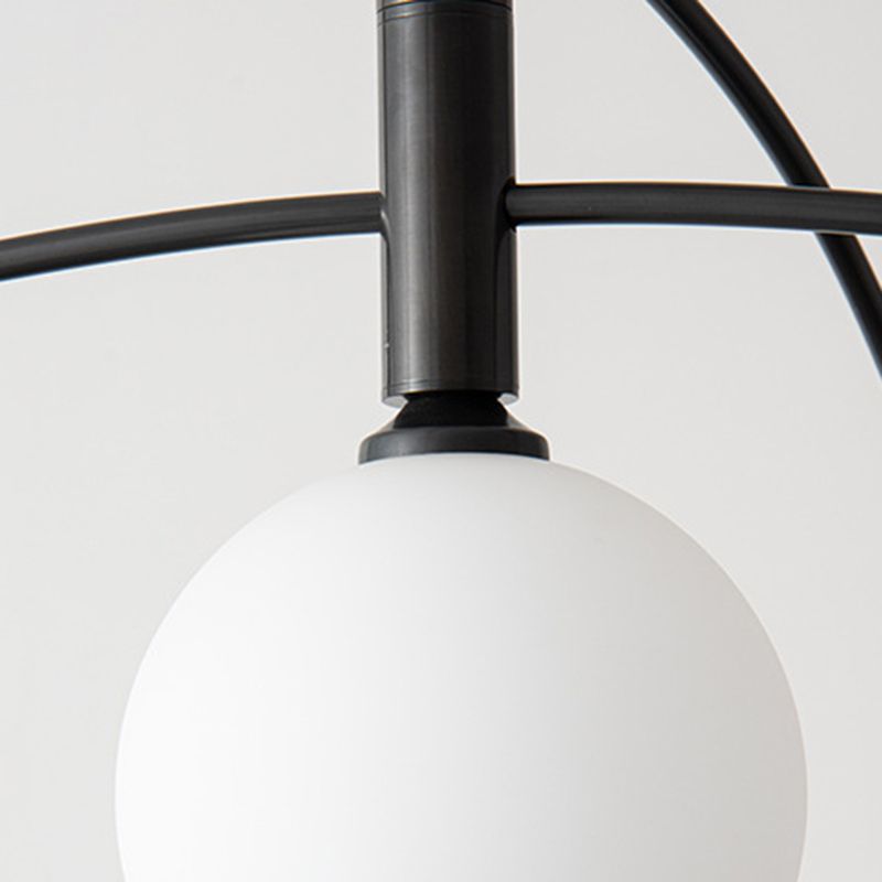 Valentina Pendant Light Globe Modern, Metal/Glass, Black/Gold, Bedroom - Neutral Decor