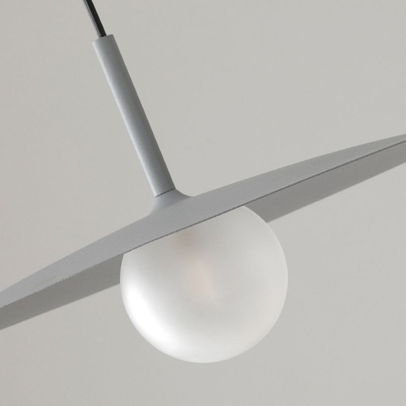 Arisha Modern Dish-shaped Metal Pendant Light, Black/White/Grey - Neutral Decor