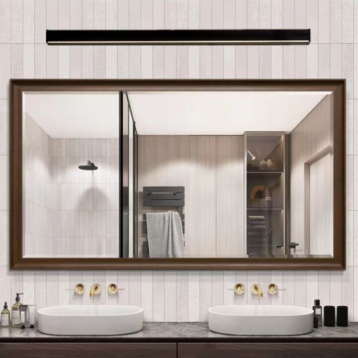 Arisha Minimalist Black Bar Mirror Front Vanity Wall Lamp, Metal/Acrylic - Neutral Decor
