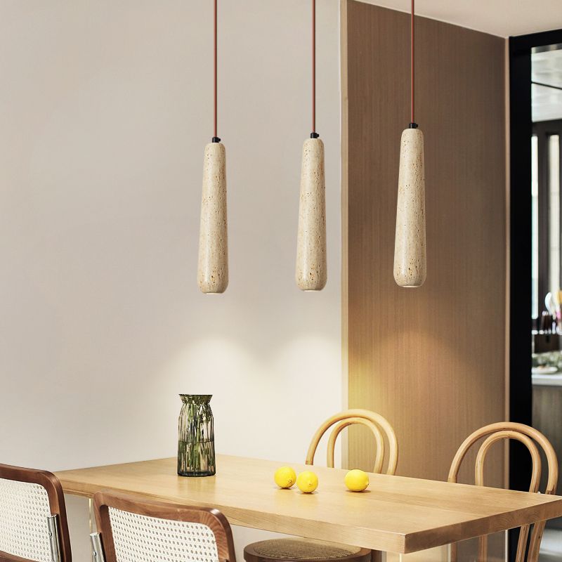 Muto Minimalist Wooden Pendant Light, Natural Wood Color - Neutral Decor
