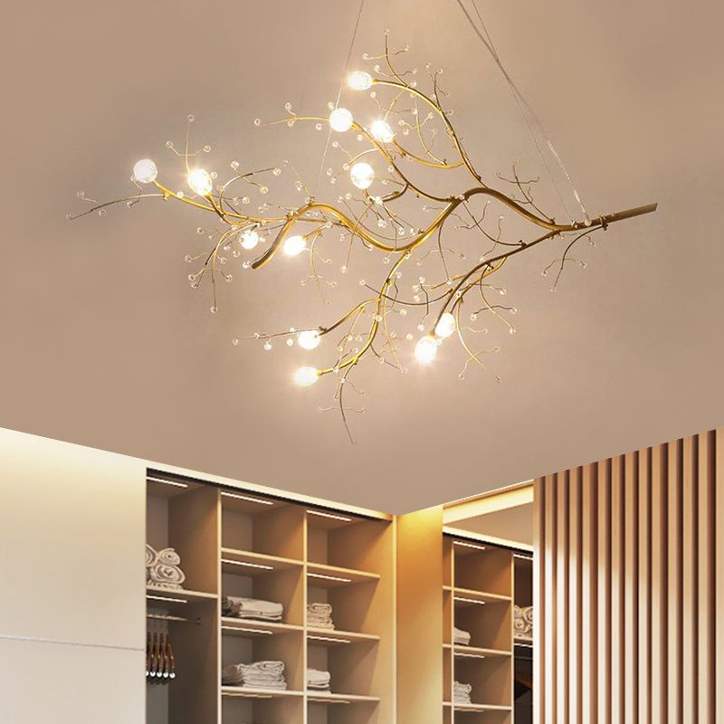 Olivia Romantic Art Deco Branch Pendant Light - Neutral Decor