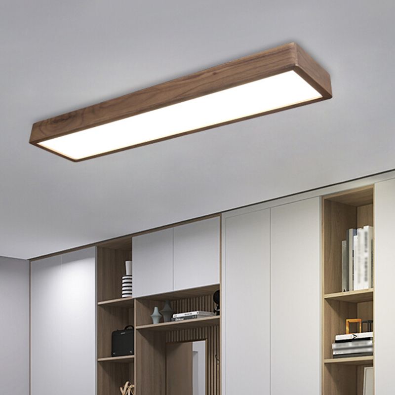 Muto Rectangular Designer Flush Mount Ceiling Light - Neutral Decor