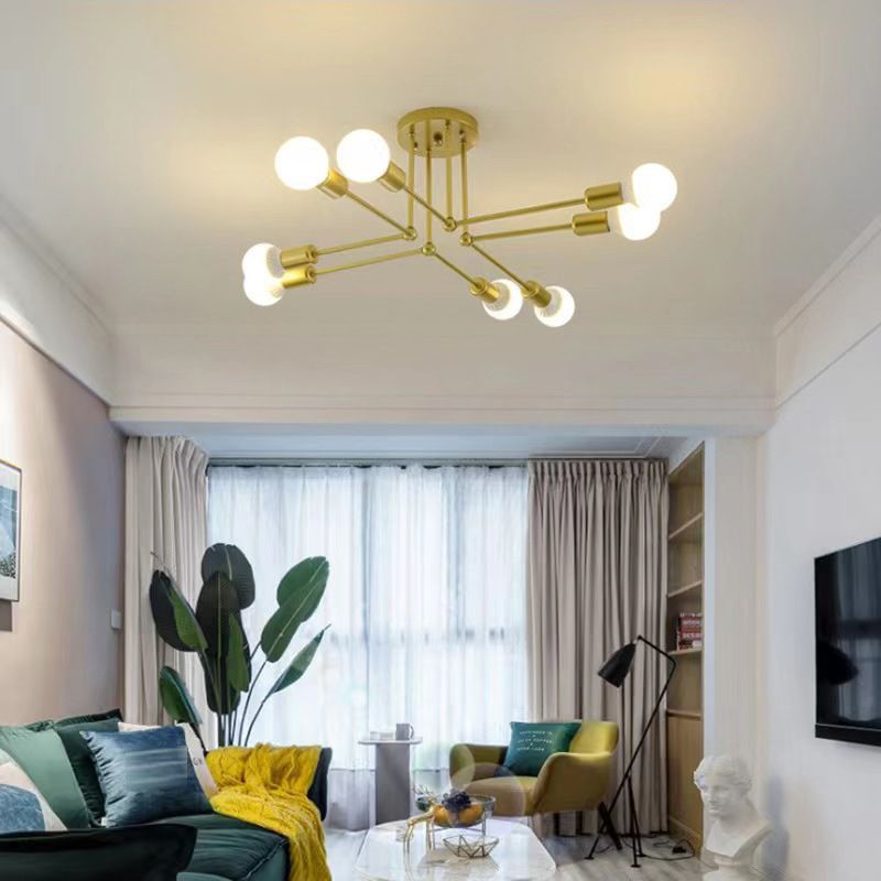 Valentina Flush Mount Ceiling Light Linear Industrial - Neutral Decor