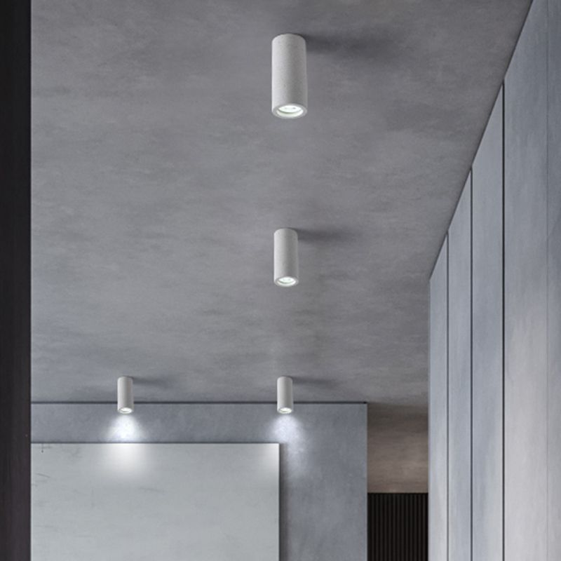 Aria Modern Cylinder LED Flush Mount Ceiling Light, Living Room - Neutral Decor