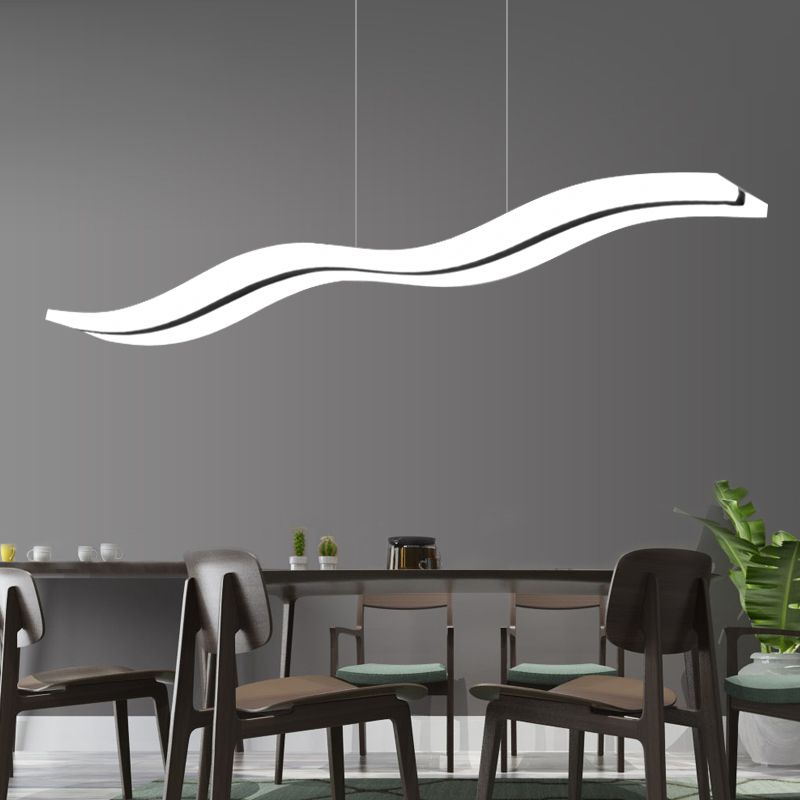Arisha Minimalist Wave Wavy Pendant Light - Neutral Decor