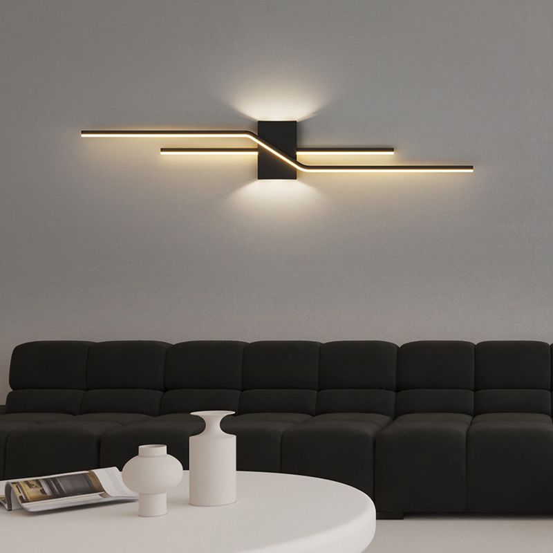 Arisha Minimalist Linear Metal Vanity Wall Light - Neutral Decor