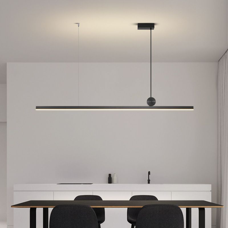 Arisha Modern Linear Asymmetrical Pendant Light - Neutral Decor