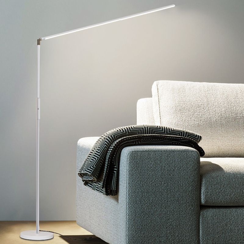 Edge Minimalistic Linear Floor Lamp, Metal, Black/White - Neutral Decor
