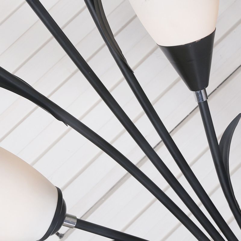 Bella Flower Branching Black Floor Lamp, Living Room - Neutral Decor