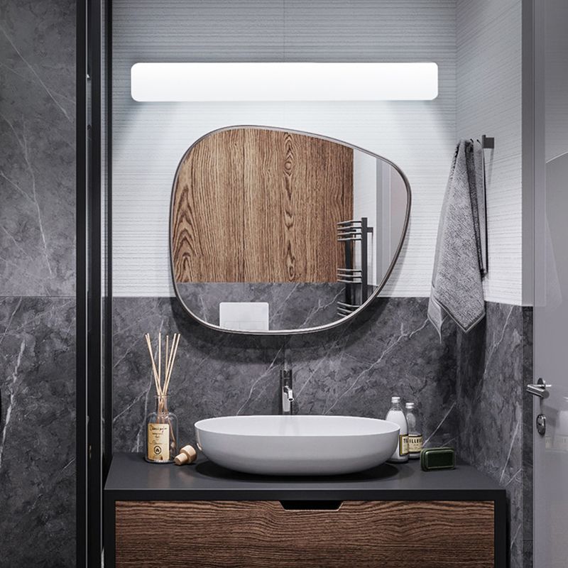 Arisha Modern Rectangular Acrylic Modern Wall Lamp, White - Neutral Decor