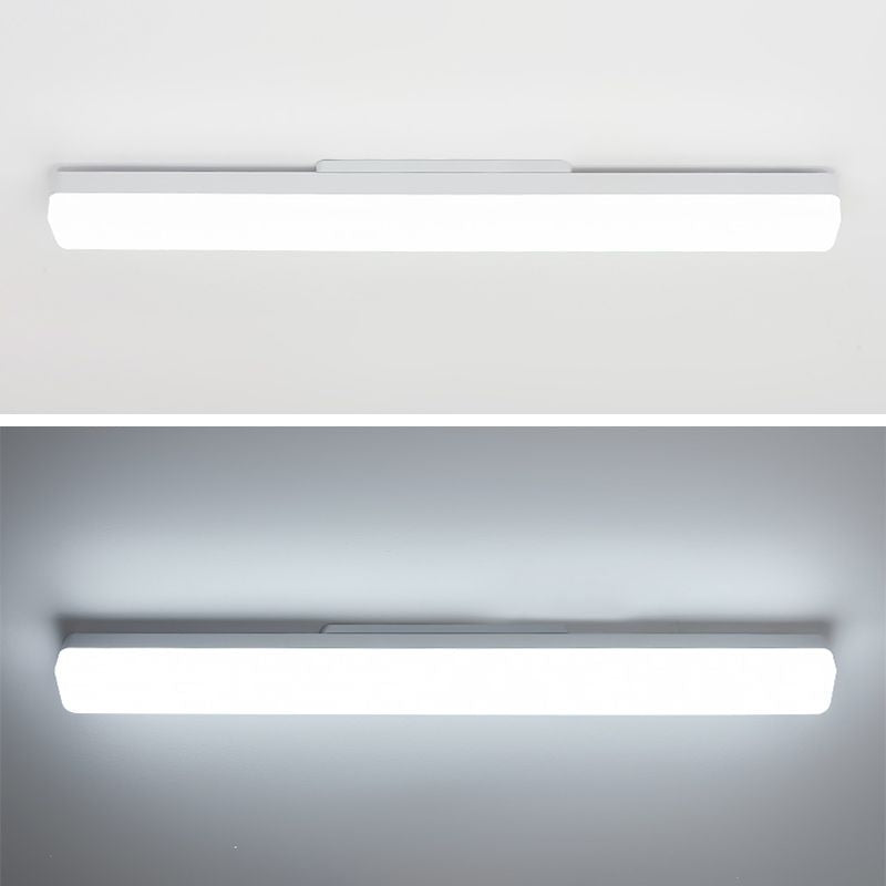 Arisha Modern Rectangular Acrylic Modern Wall Lamp, White - Neutral Decor