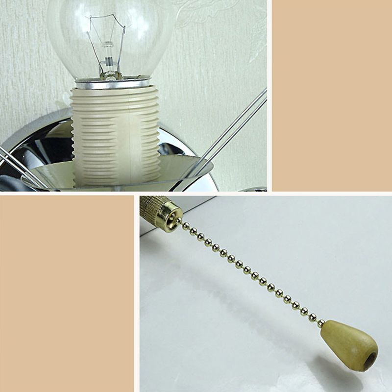 Kristy Vintage Cylinder Metal Bedside Wall Lamp, Gold/Chrome - Neutral Decor