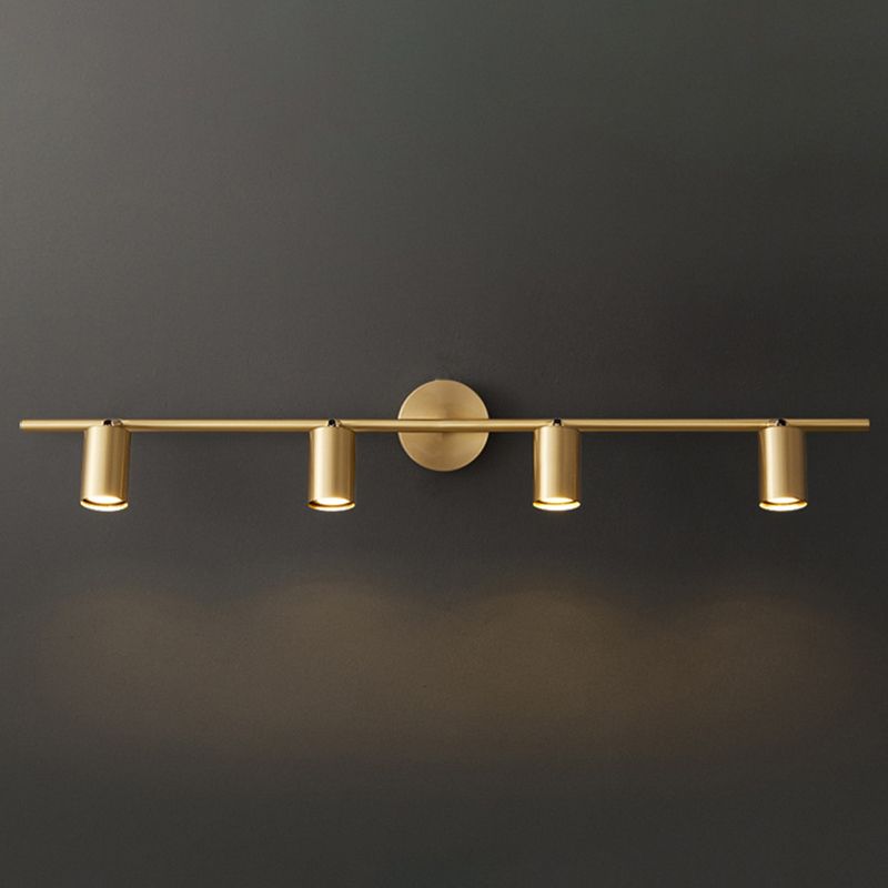 Griv Modern Cylinder Rotatable Spotlight Wall Lamp Brass - Neutral Decor