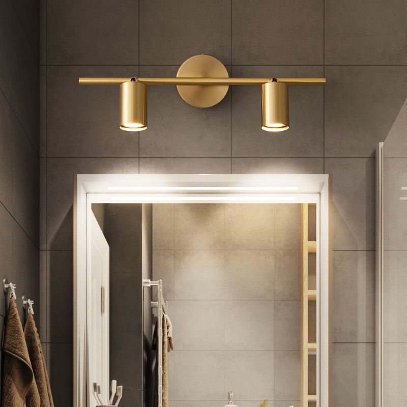 Griv Modern Cylinder Rotatable Spotlight Wall Lamp Brass - Neutral Decor