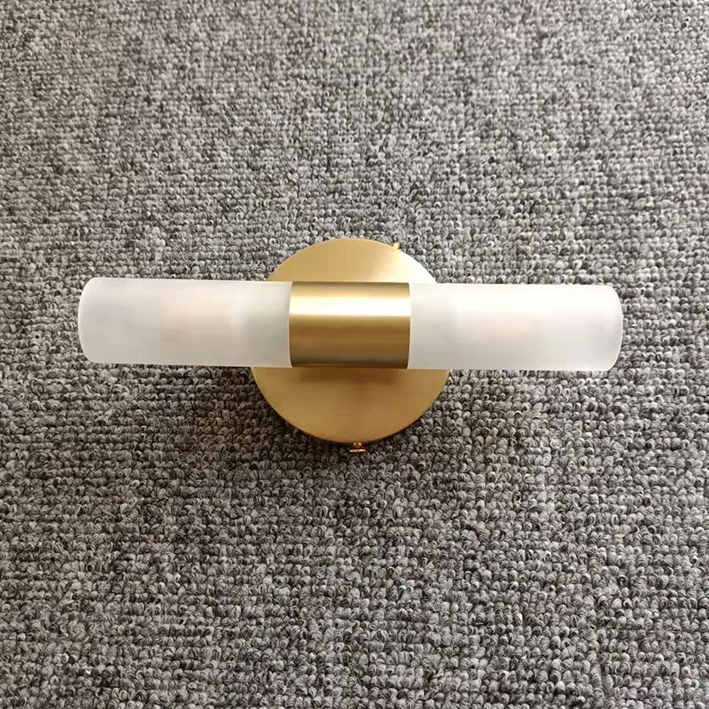 Arisha Modern Cylindrical Metal Led Wall Lamp, Gold - Neutral Decor