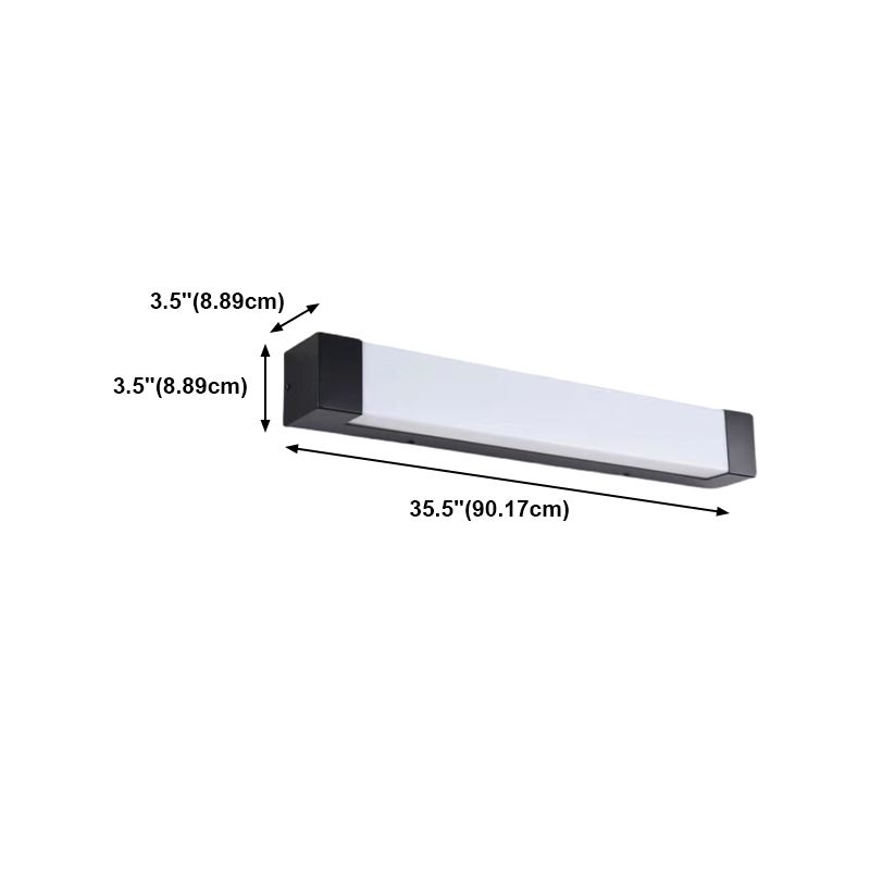 Ray Minimalist Linear Metal Outdoor Wall Lamp, Black - Neutral Decor