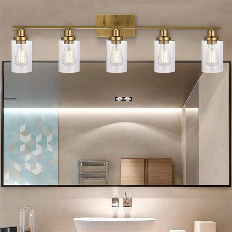Silva Modern Mirror Front Black Vanity Wall Lamp, Metal/Glass - Neutral Decor