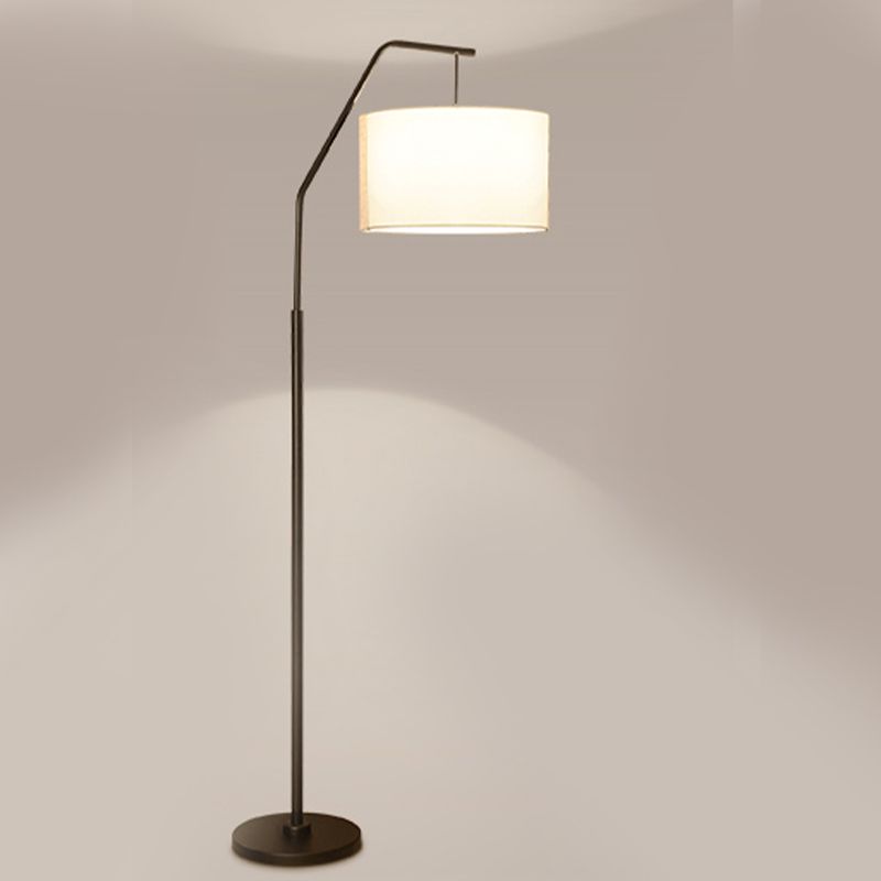 Eryn Cylinder Shape Floor Lamp, Over Arching Floor Lamp, Unique - Neutral Decor